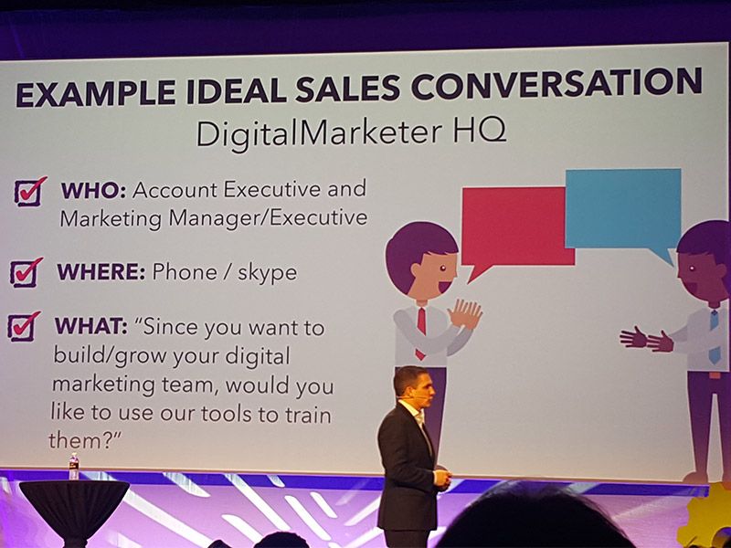 Develop ideal conversation for marketing and sales