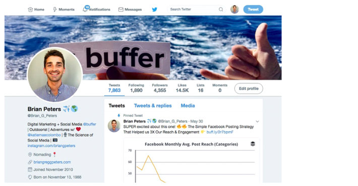 Brian Peter's Twitter