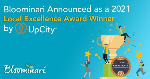 Bloominari Announced as a 2021 Local Excellence Award Winner by UpCity!